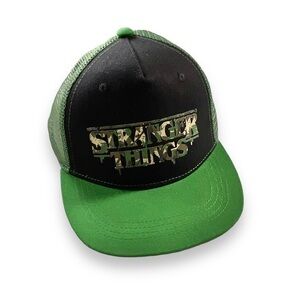 Stranger Things Kids Hat Camo Green Black Youth Trucker Mesh Baseball Cap NWT